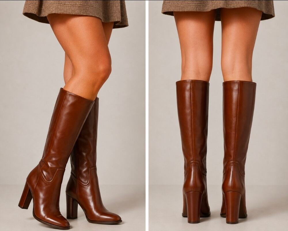 Ed. MSRP $239 VINCE CAMUTO EVANGEE WARM CARAMEL KNEE HIGH BOOTS ♡SIZE 7♡